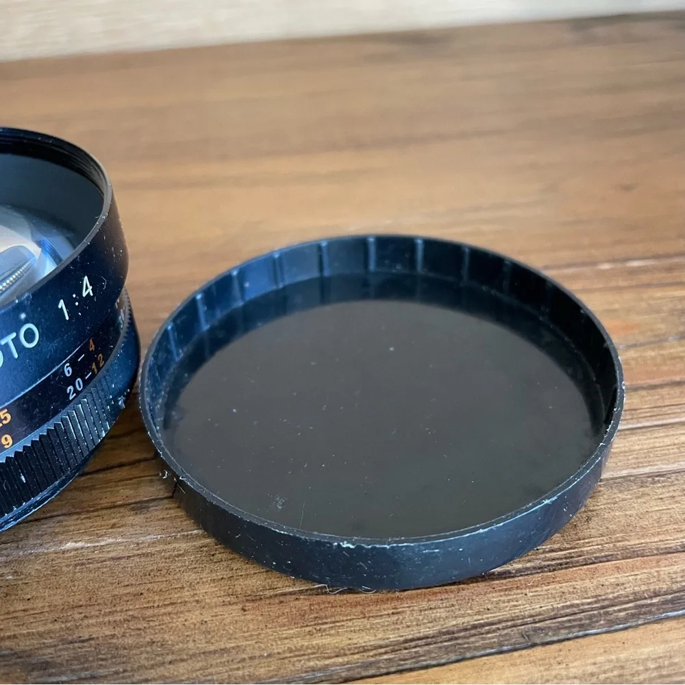 Yashikor Vintage 70s AUX Telephoto 1:4 Lens Adapter Y912 with Case